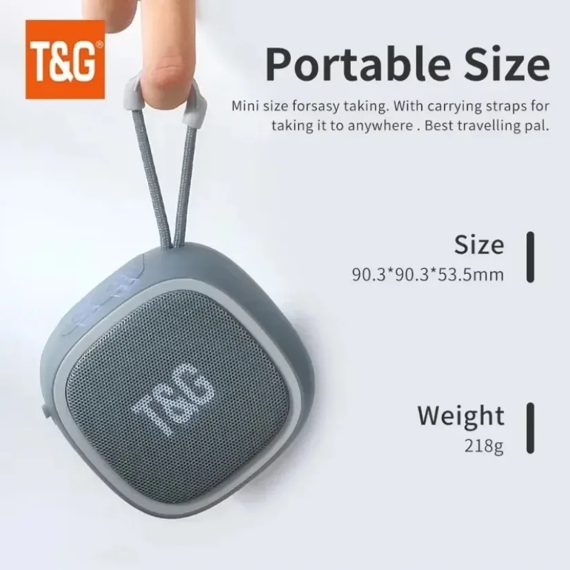 Bluetooth Speaker Waterproof - Açık Bisiklet Sürme TG659 T&G Taşınabilir