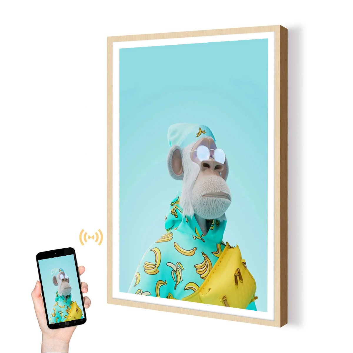 Digital Photo Frame Wifi - 27 inç Akıllı Bulut Fotoğraf Video