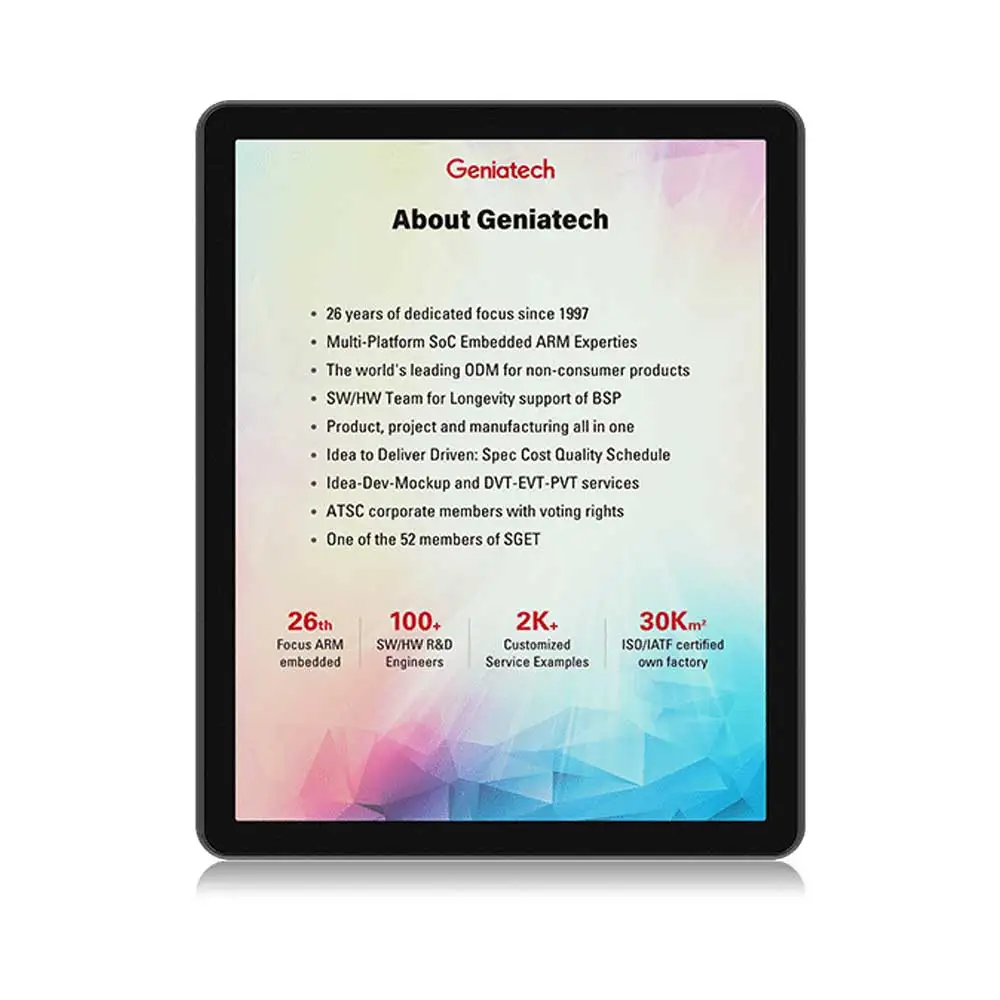 E-Ink Tablet Reader - Geniatech Renkli 10 İnç E-mürekkep Yazı