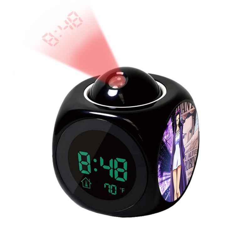 Digital Alarm Clock - Anime One Piece Luffy Projeksiyonlu Çalar