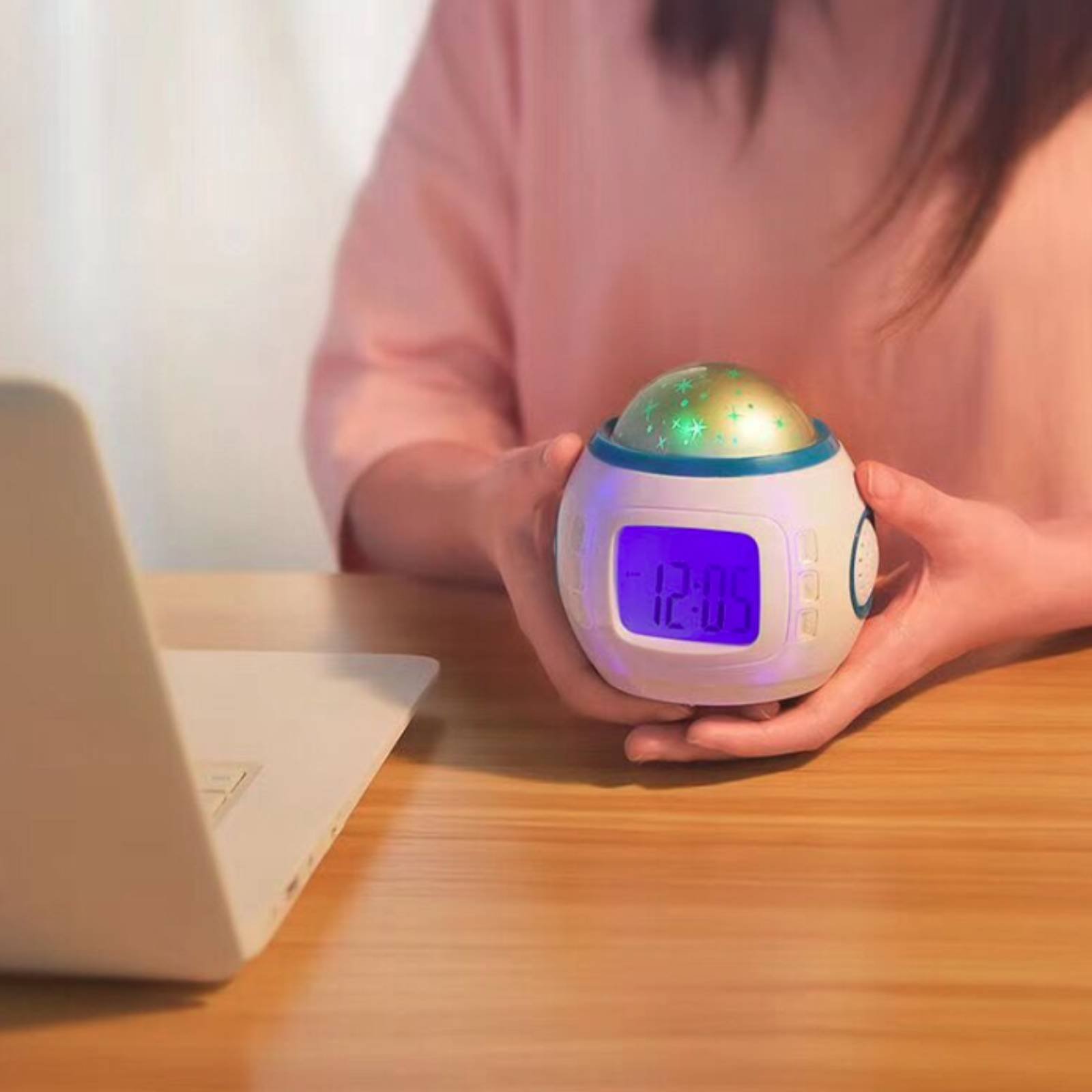 Modern Electronics Gadgets - Göksel Işık Göstergesi Alarm Saati Renkli