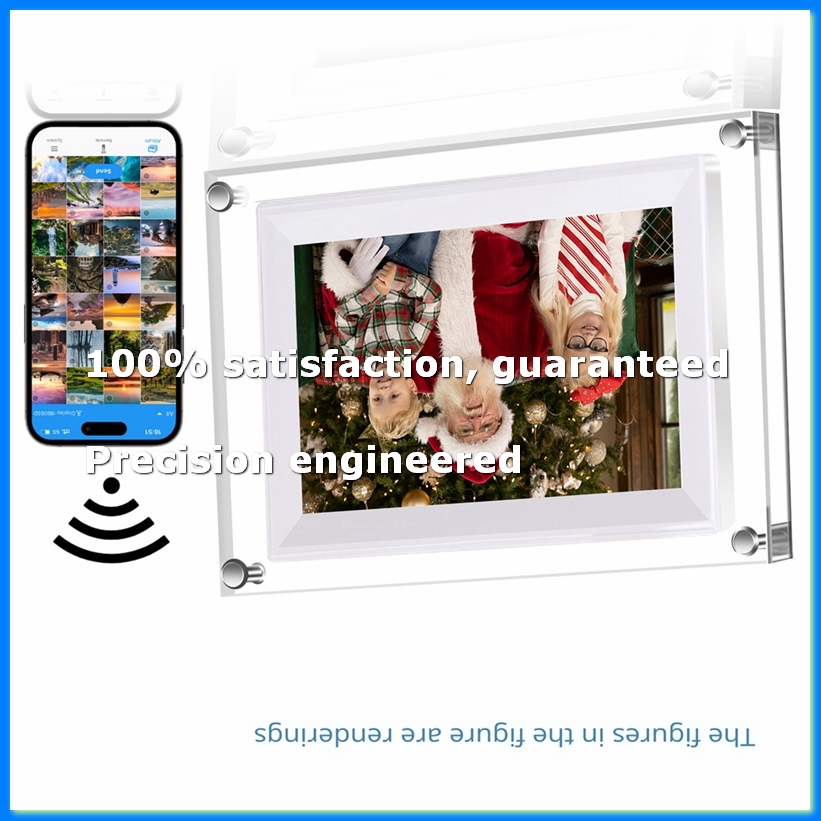 Digital Photo Frame Wifi - Yeni 7 İnç Şeffaf Akrilik Dijital