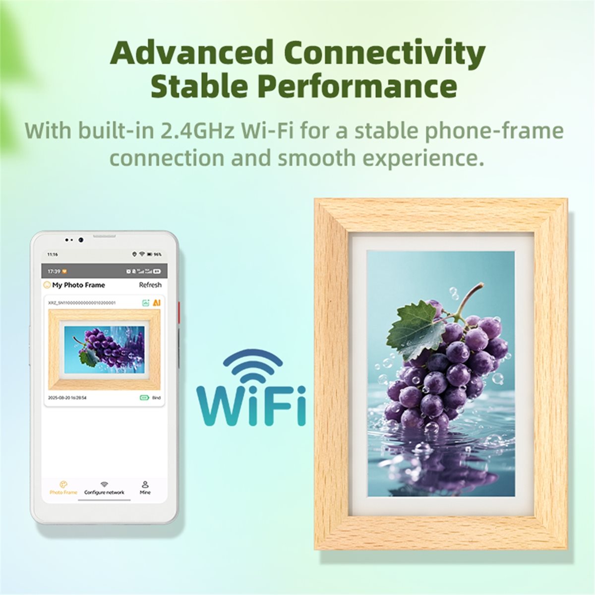A73T 7.3'' Renkli E-Mürekkep E - Digital Photo Frame Wifi incelemesi ve fiyatı