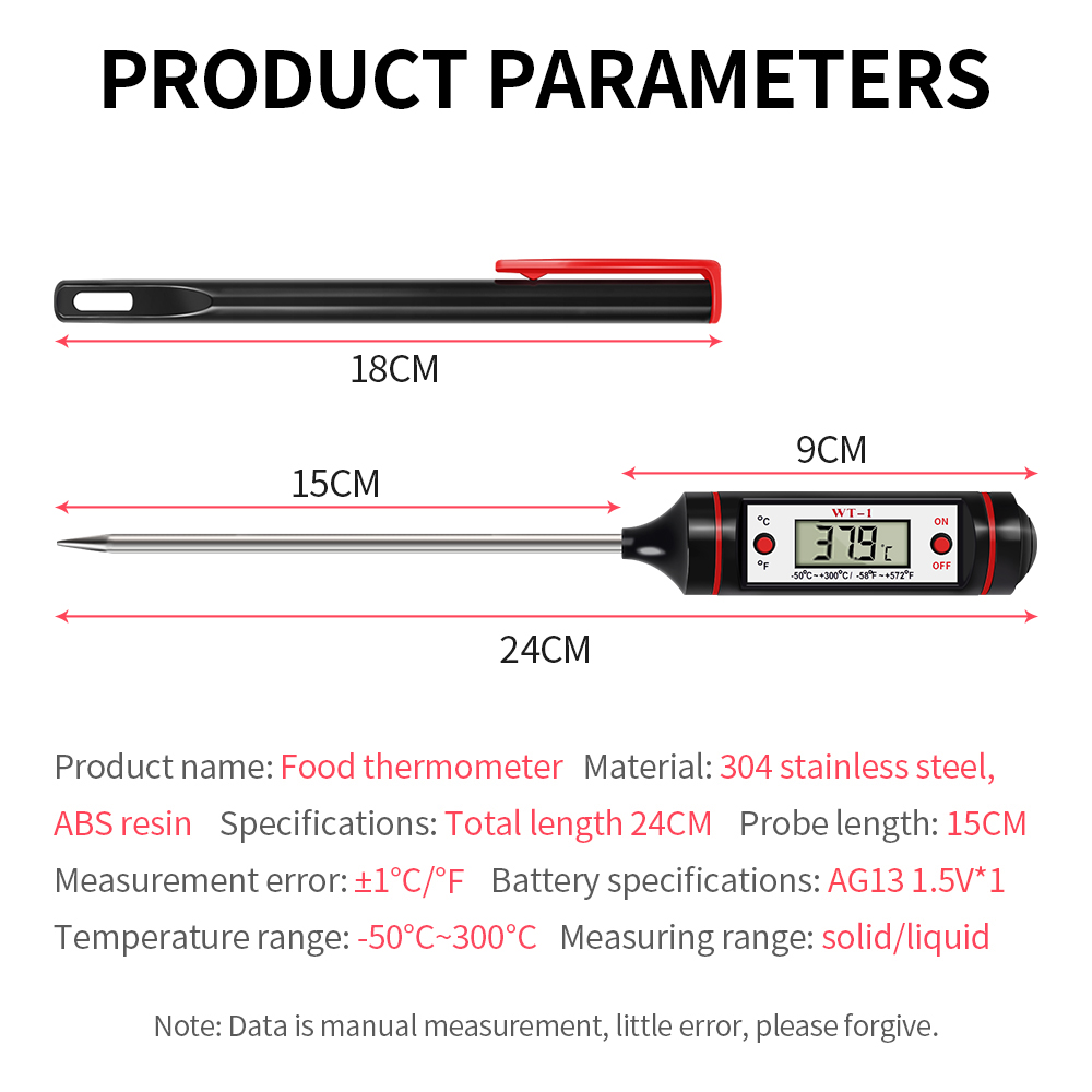 Dijital gıda termometre yeni e - Electronics New Gadgets incelemesi ve fiyatı