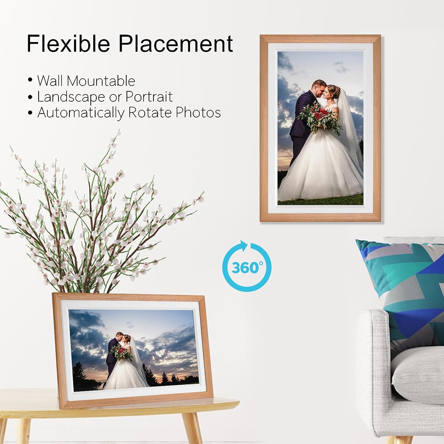 32GB Akıllı Büyük Dokunmatik E - Digital Photo Frame Wifi incelemesi ve fiyatı
