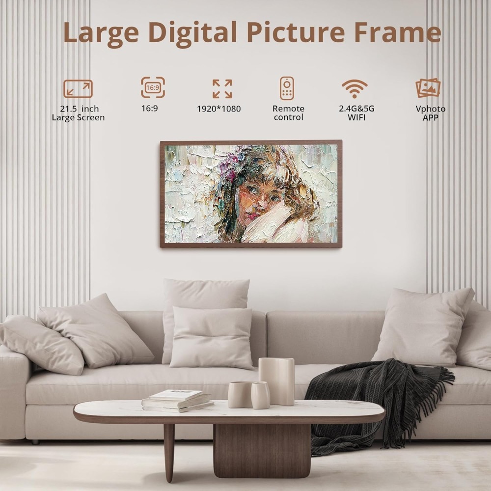 YENİ Büyük Dijital Resim Çerçe - Digital Photo Frame Wifi incelemesi ve fiyatı