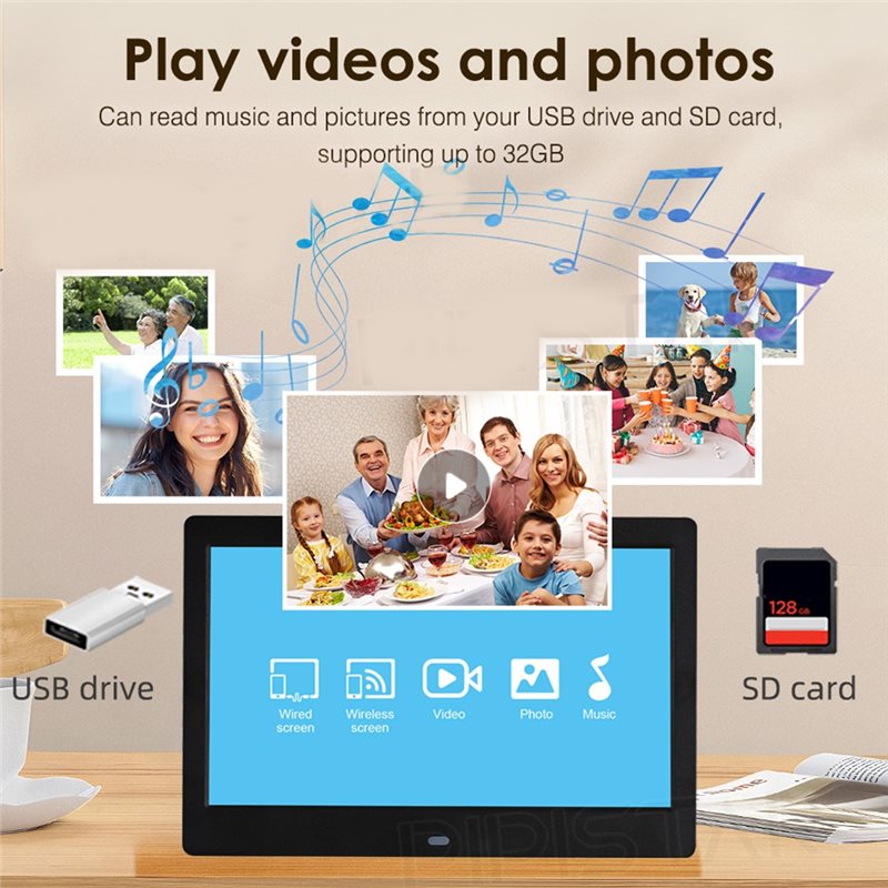 A37T-EU Fiş Uyumlu 10 İnç Akıl - Digital Photo Frame Wifi incelemesi ve fiyatı