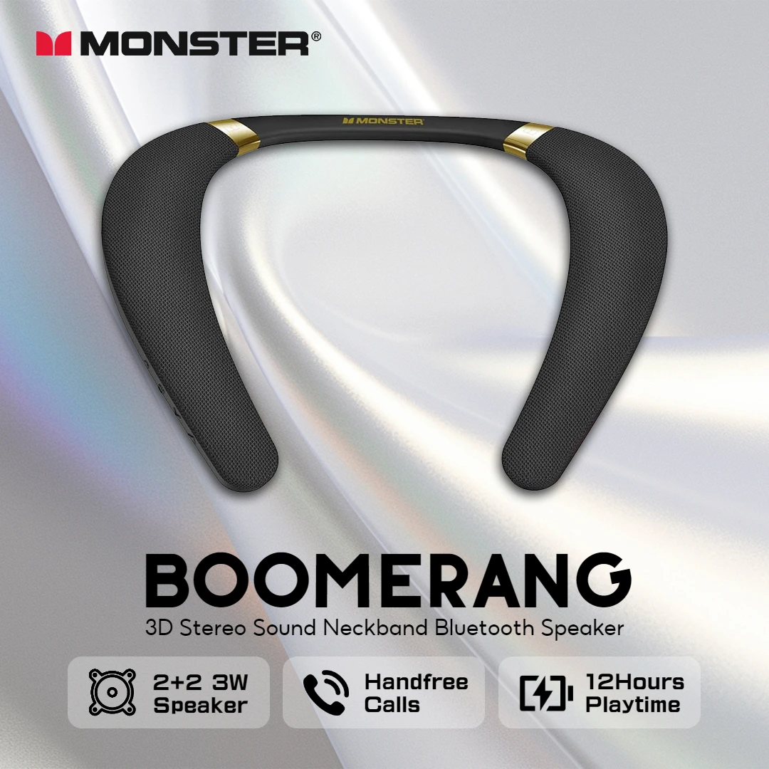 Yeni Monster Boomerang Boyun B - Bluetooth Speaker Waterproof incelemesi ve fiyatı