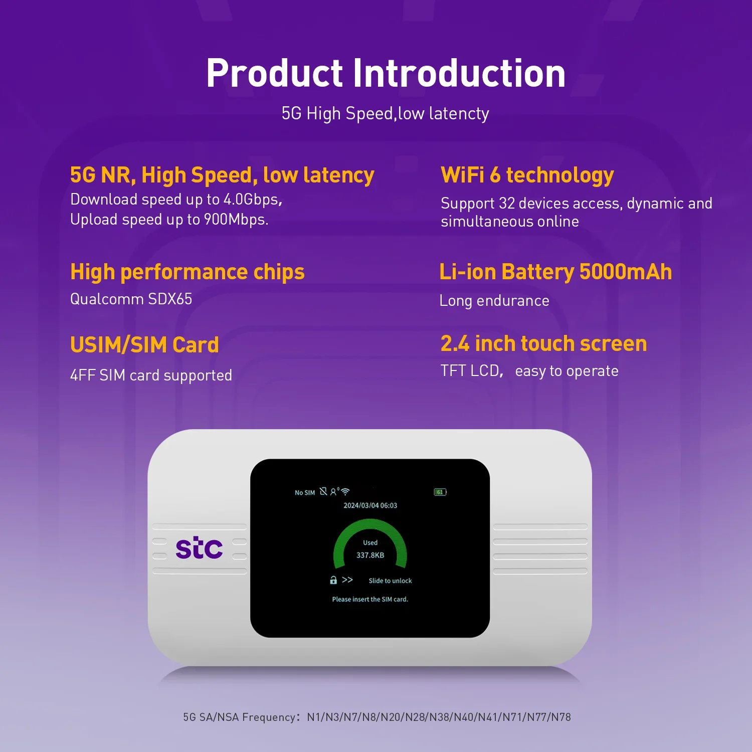 2025SUNCOMM Taşınabilir Cep Mo - Portable Wifi Hotspot incelemesi ve fiyatı