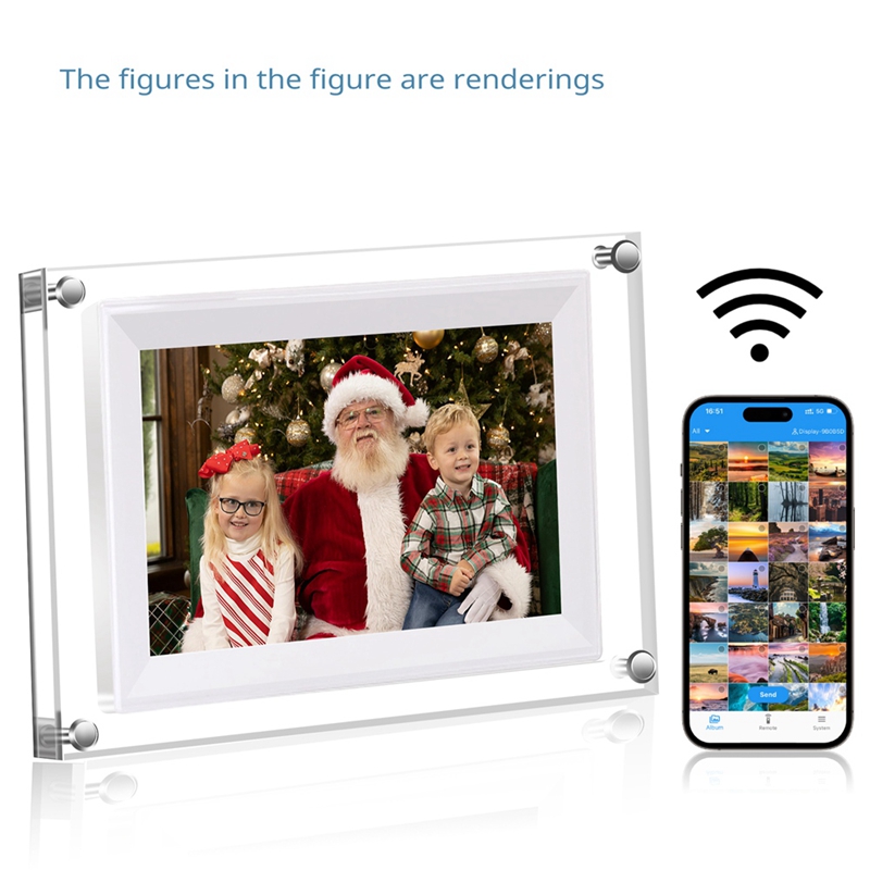 Yeni 7 İnç Şeffaf Akrilik Diji - Digital Photo Frame Wifi incelemesi ve fiyatı