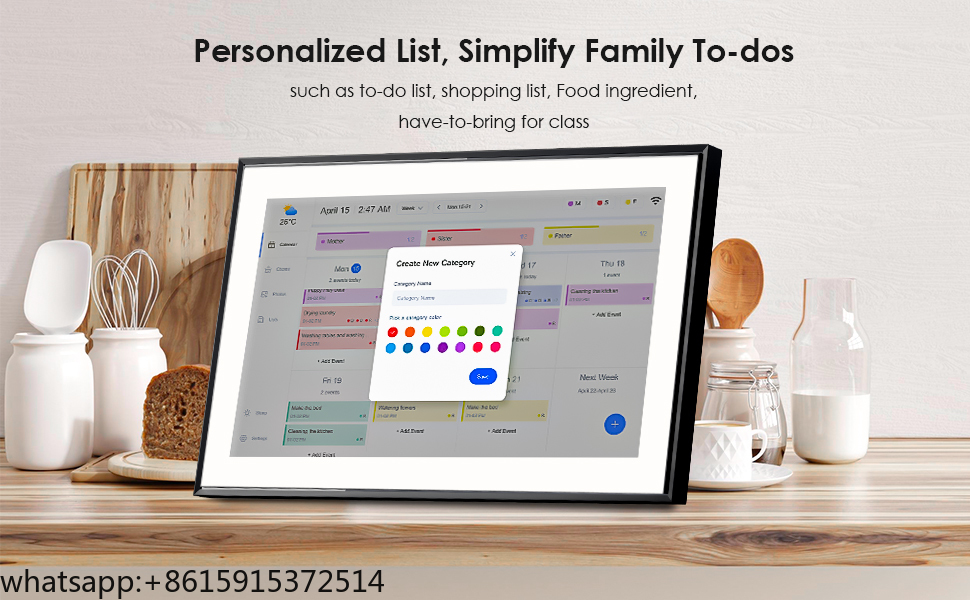 TCDSTARSmart Takvim Dokunmatik - Digital Photo Frame Wifi incelemesi ve fiyatı